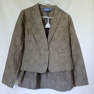 Simply Vera Wang Heavenly Lady Womens Skirt Set Size M Color Olive Green